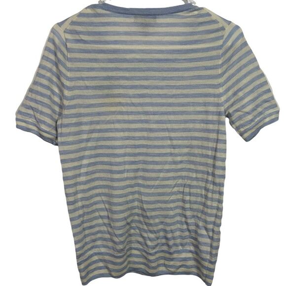 J. Crew Striped Pineapple Graphic Short Sleeve T-Shirt - Picture 2 of 3